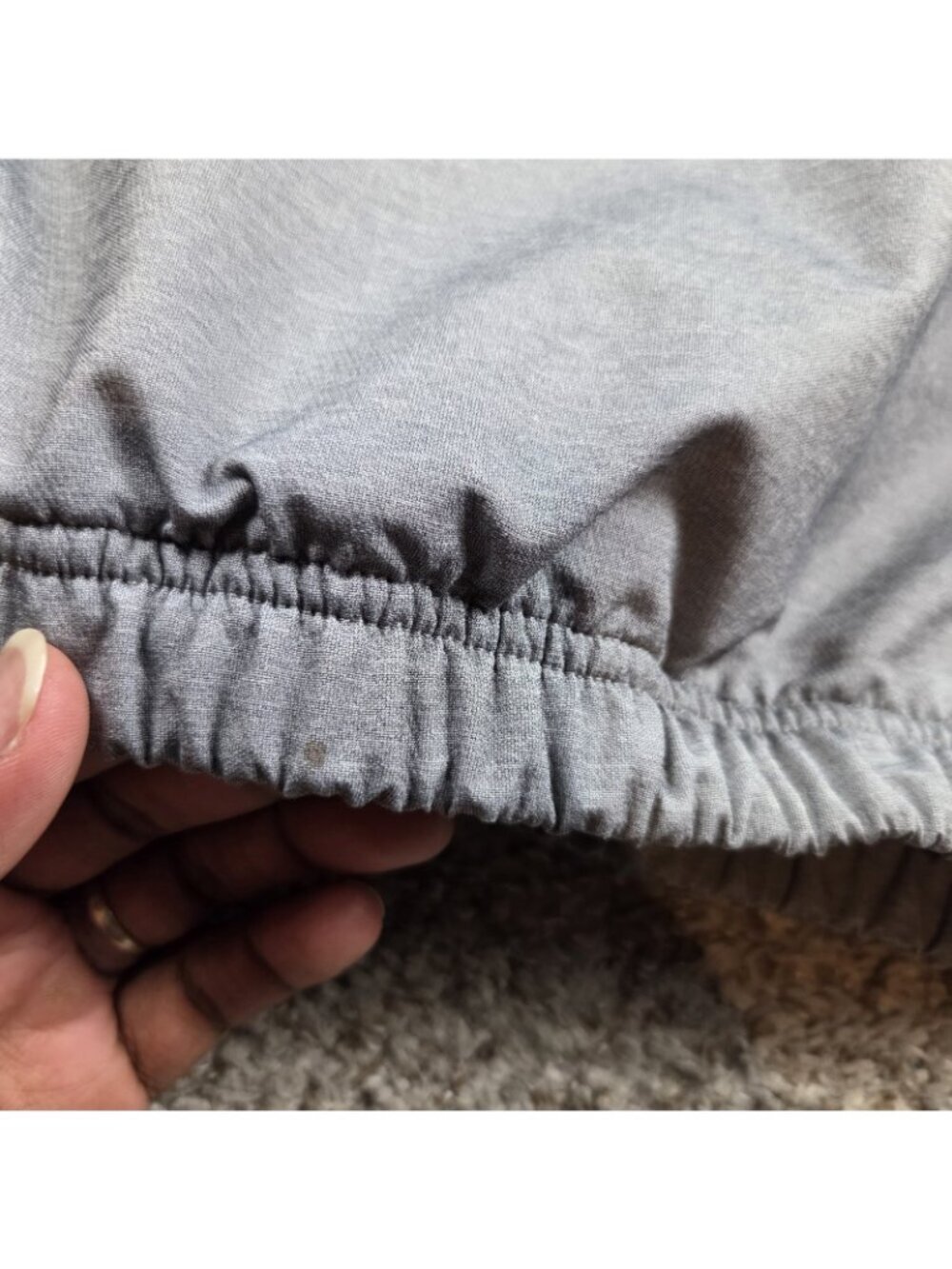 Adidas Jacket Mens Large Gray Taped Mock Neck Pullover - Picture 3 of 7